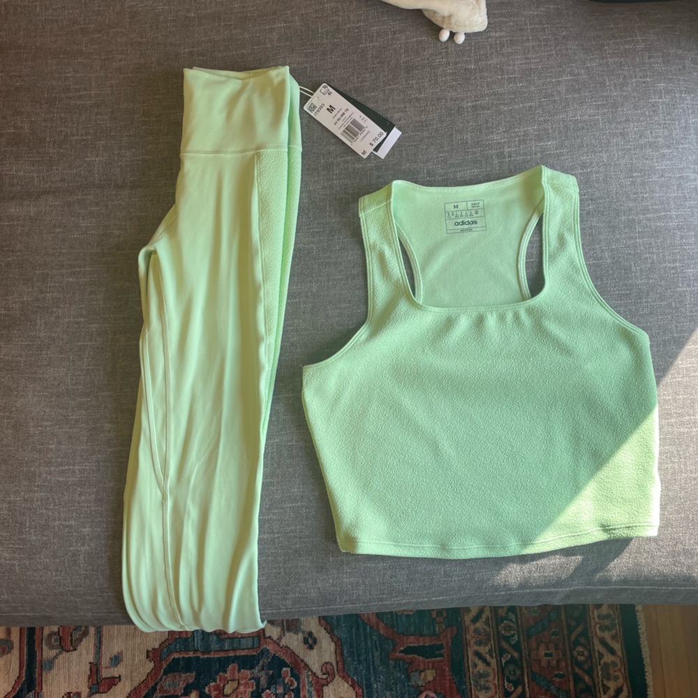 Adidas Light Green Activewear Set